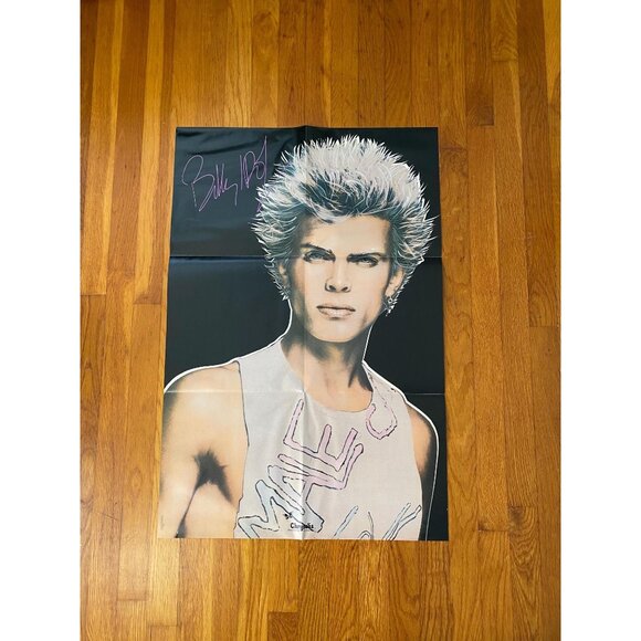 Vtg Billy Idol Music Poster, Original 1983 Chrysalis, Billy Idol Poster, 22x33 - Picture 2 of 8
